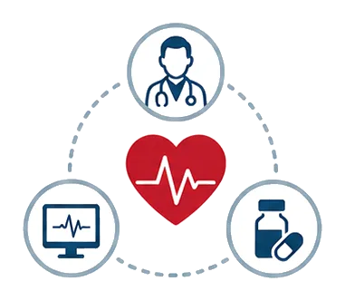 Consulta, estudios y tratamiento conectados